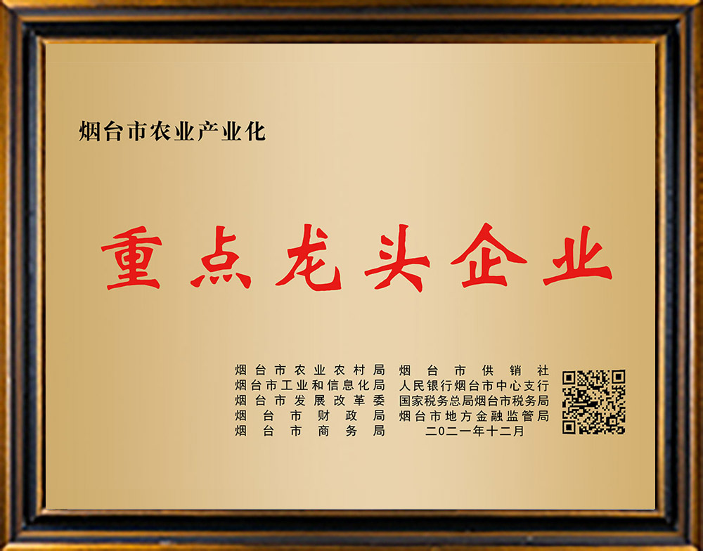 Agricultural industrialization key leading enterprise in YanTai