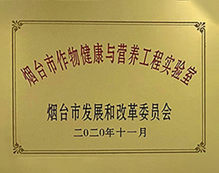 Crop Health and nutrition Engineering Laboratory of Yantai